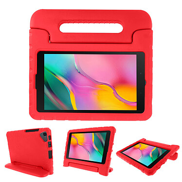 Avizar Coque Galaxy Tab A 8.0 2019 Protection Antichoc Poignée-Support Enfant Rouge