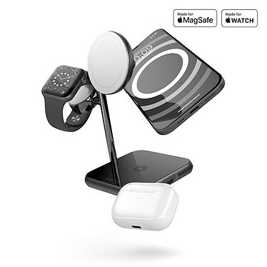 Avis Zens Chargeur sans fil Compatible avec le MagSafe + Watch 4-en-1 Noir