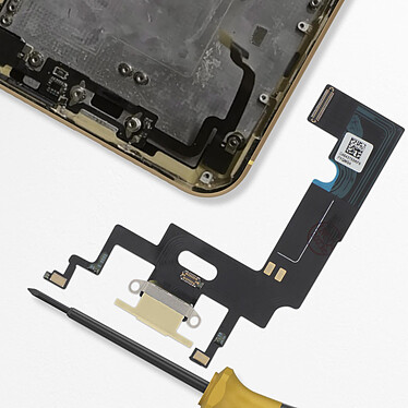 Acheter Clappio Connecteur de Charge Lightning pour Apple iPhone XR Dorée