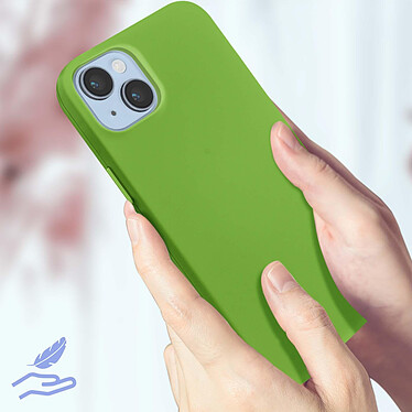 Acheter Avizar Coque pour iPhone 14 Plus Silicone Semi-rigide Finition Soft-touch Fine  vert