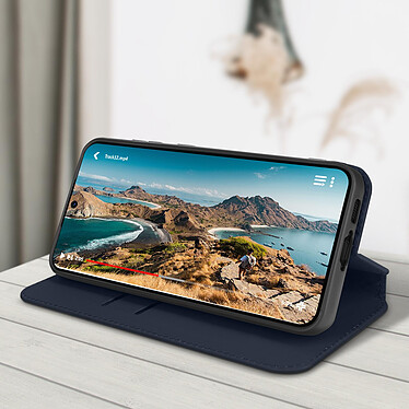 Acheter Avizar Étui pour Samsung Galaxy S23 FE Porte-carte Support Vidéo Clapet Magnétique  Bleu Nuit