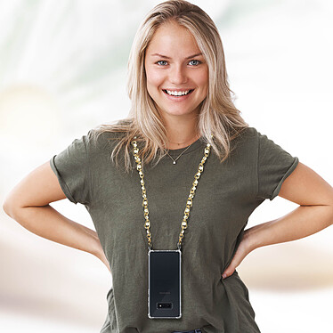 Avis Avizar Coque pour Samsung Galaxy S10e Anneau personnalisable avec bijou/chaine Transparent