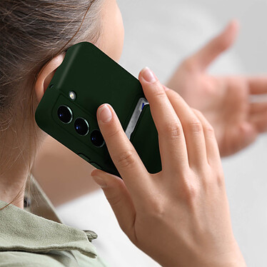 Avis Forcell Coque pour Samsung Galaxy S22 Silicone Souple Porte-carte Fine Légère Vert