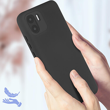 Acheter Avizar Coque pour Xiaomi Redmi A1 et A2 Silicone Semi-rigide Finition Soft-touch Fine  noir