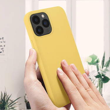 Acheter Avizar Coque iPhone 13 Pro Max Semi-rigide Silicone Finition Soft-touch jaune