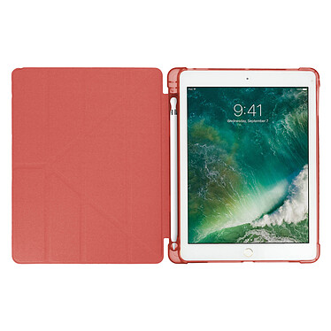 Acheter Avizar Housse iPad 9.7 2017/iPad 5/iPad 2018 Étui Slim Stand Vidéo Porte-Stylet - Rouge