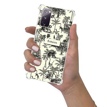 LaCoqueFrançaise Coque Samsung Galaxy S20 FE Silicone antichocs Solides coins renforcés  transparente Motif Botanic Evasion pas cher