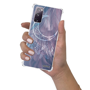 Evetane Coque Samsung Galaxy S20 FE anti-choc souple angles renforcés transparente Motif Lune Attrape Rêve pas cher