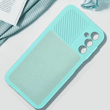 Avis Avizar Coque pour Samsung Galaxy A25 5G Silicone Cache Caméra Coulissant Turquoise