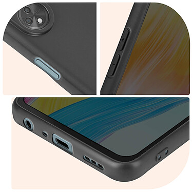 Acheter Avizar Coque pour Oppo A98 5G Silicone Souple Finition Soft Touch Mate  Noir