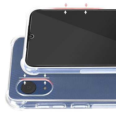 Avizar Pack Protection Samsung Galaxy A03 Core Coque + Verre Trempé Transparent pas cher
