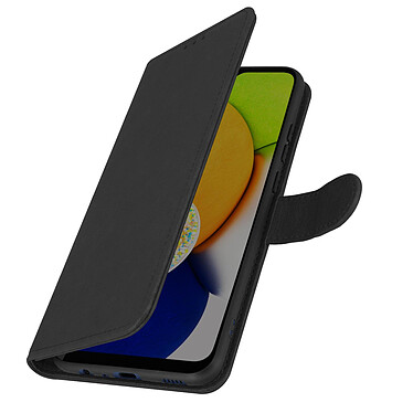 Avizar Étui pour Samsung Galaxy A03 Clapet Portefeuille Support Vidéo  Noir