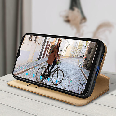 Acheter Avizar Housse pour Xiaomi Redmi 10A Clapet Portefeuille Fonction Support Vidéo  doré