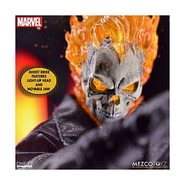 Ghost Rider - Figurine & véhicule sonore et lumineux 1/12  & Hell Cycle pas cher