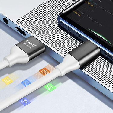 Acheter LinQ Câble USB vers USB C Fast Charge 3A Synchronisation Longueur 1.5m Noir