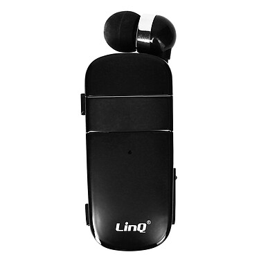 Oreillette Bluetooth Multipoint Autonomie 10h Câble Rétractable R8344 LinQ Noir