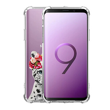 Avis Evetane Coque Samsung Galaxy S9 Plus anti-choc souple angles renforcés transparente Motif Leopard Couronne