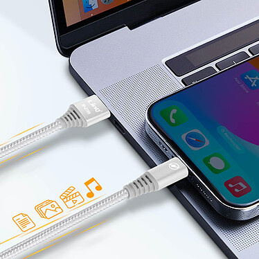 Acheter LinQ Câble USB vers Lightning Nylon Tressé 1.5m Charge et Transfert Argent