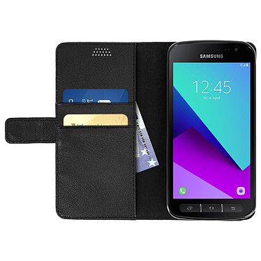 Avis Avizar Etui Housse Clapet Portefeuille Samsung Galaxy Xcover 4 et 4S - Noir