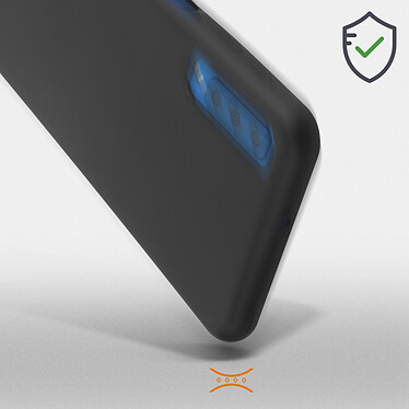 Acheter Avizar Coque Galaxy A7 2018 Protection Souple Soft Touch Anti-rayures noir