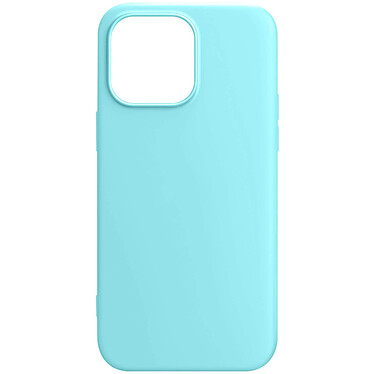 Avizar Coque pour iPhone 15 Pro Silicone Premium Semi rigide Finition Mate Douce  Turquoise