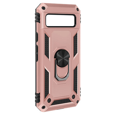 Avizar Coque pour Google Pixel 8a Hybride Bague Support Magnétique Rose Champagne