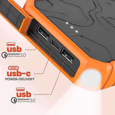 Xtorm Chargeur Externe 10000mAh 2x USB Quick Charge 1x USB C Power Delivery Orange pas cher