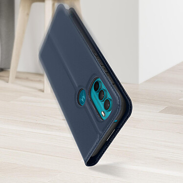 Dux Ducis Housse pour Motorola Moto G71 5G Clapet Porte-carte Fonction Support  Bleu nuit pas cher