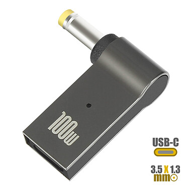 Adaptateur de Charge USB-C 100W vers DC 3.5 x 1.35mm