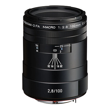 PENTAX Objectif HD DFA 100mm Macro F2.8 ED AW Noir