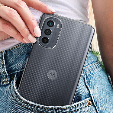 Avizar Coque de protection pour Motorola Moto G62 5G Silicone Ultra-fine Transparent pas cher