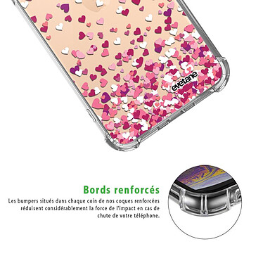 Acheter Evetane Coque iPhone 11 Pro Max anti-choc souple angles renforcés transparente Motif Confettis De Coeur
