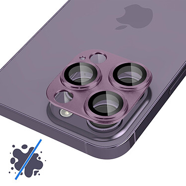 Avizar Film Caméra pour iPhone 14 Pro et 14 Pro Max Verre Trempé + Alliage d'Aluminium  Violet pas cher
