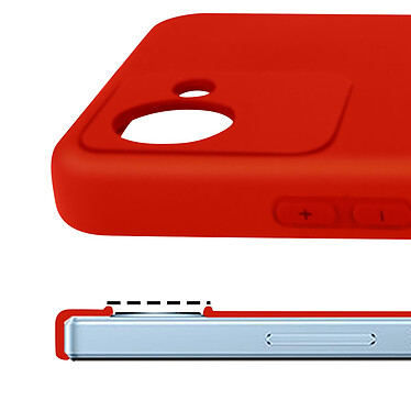 Acheter Avizar Coque pour Realme C30 Silicone Semi-rigide Finition Soft-touch  rouge