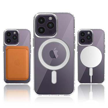 Avis Avizar Coque pour MagSafe pour iPhone 14 Pro Cercle magnétique Rigide Transparent