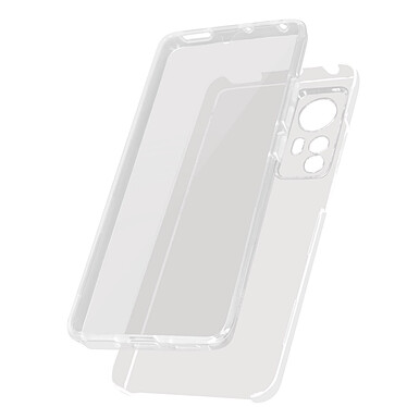 Avizar Coque pour Xiaomi 12 Pro Intégrale Arrière Rigide Transparent et Avant Souple  transparent