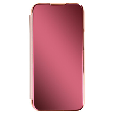 Avizar Étui Clear View pour iPhone 13 Mini avec Clapet Miroir Support Vidéo Rose