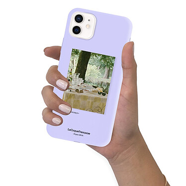 LaCoqueFrançaise Coque iPhone 11 Silicone Liquide Douce lilas Été Provencal pas cher