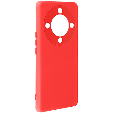 Avizar Coque pour Honor Magic 5 Lite 5G Semi-rigide Soft-touch Anti-traces Rouge