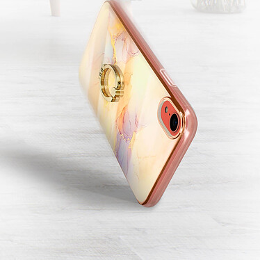 Acheter Avizar Coque Apple iPhone XR Bague de maintien Motif marbre champagne