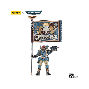 Acheter Warhammer 40k - Figurine 1/18 Astra Militarum Tempestus Scions Command Squad 55th Kappic Eagles Banner Bearer