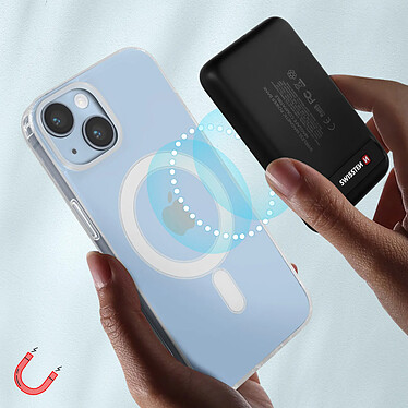 Acheter Swissten Coque pour Apple iPhone 14 Plus et Powerbank 5000 mAh Magsafe  Transparent