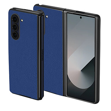 Avizar Coque pour Samsung Galaxy Z Fold 6 Deisgn Pliable Texture Grainée Bleu Nuit