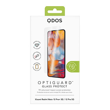 Avis QDOS Verre Trempé pour Xiaomi Redmi Note 12 Pro/12 Pro+ 5G OptiGuard Anti-rayures Transparent