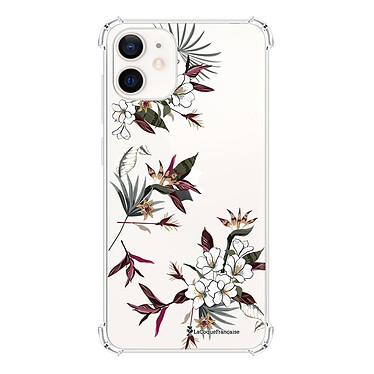 LaCoqueFrançaise Coque iPhone 12 mini anti-choc souple angles renforcés transparente Motif Fleurs Sauvages