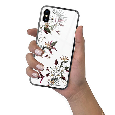 LaCoqueFrançaise Coque iPhone X/Xs Coque Soft Touch Glossy Fleurs Sauvages Design pas cher