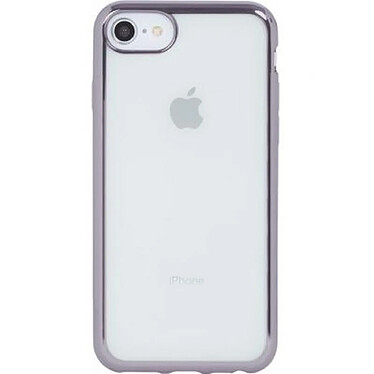 BigBen Connected Coque pour iPhone 5/5S/SE Semi-rigide Métal Gris Sidéral Transparent