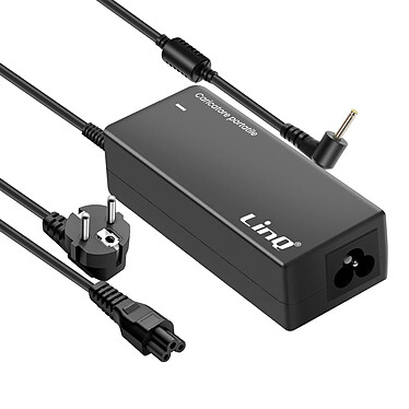 LinQ Chargeur Secteur pour Ordinateur Portable Asus 40W Embout 2.3 x 0.7mm Noir