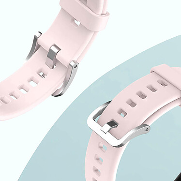 Avizar Bracelet pour Huawei Watch Fit 2 Silicone Résistant Sangle à Trous  rose pas cher