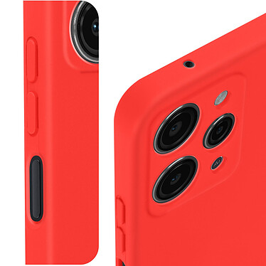 Avizar Coque pour Xiaomi Redmi 12 Silicone Semi-rigide Soft Touch  Rouge pas cher